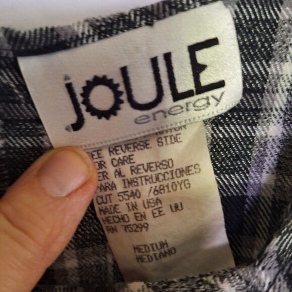 Joule Energy Women's Plaid Dress School Girl Pleated Tweed Vintage Button Decor - Picture 6 of 9